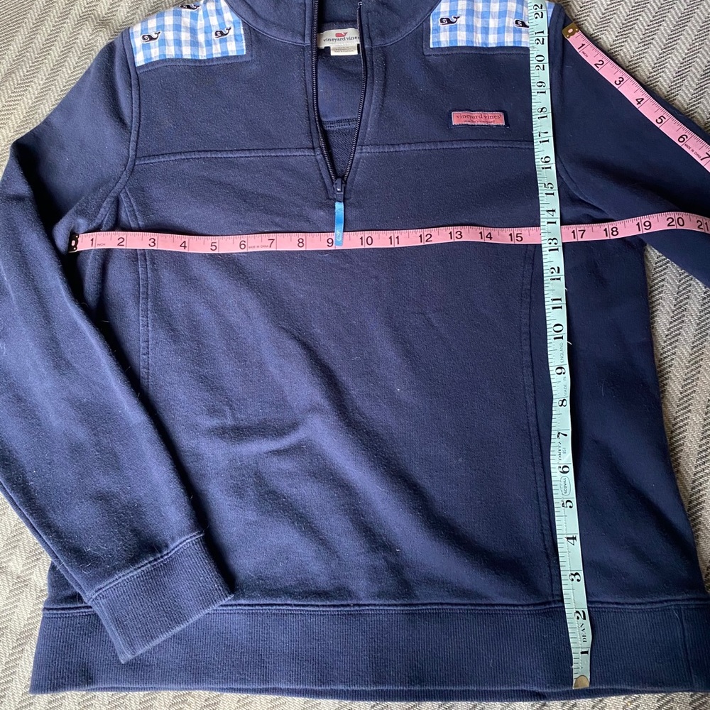 Vineyard Vines Jacket Pullover Half Zip Blue M - image 4